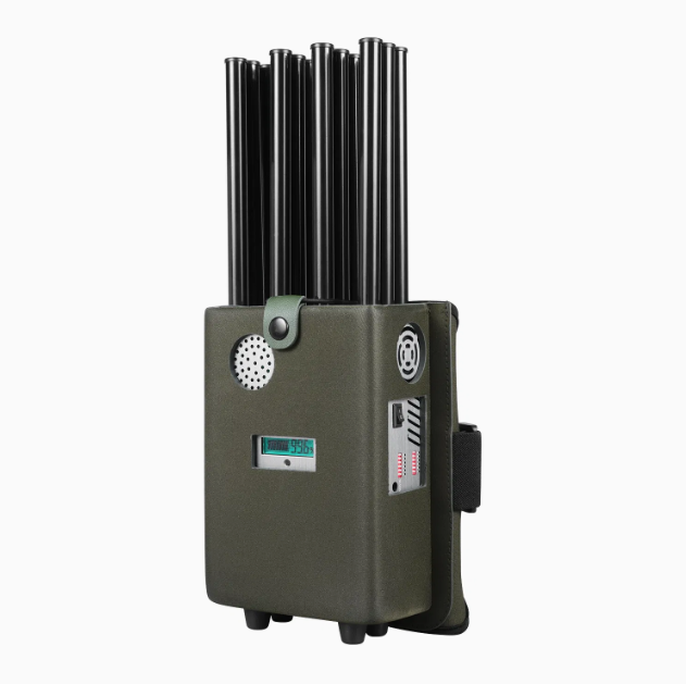 37W Portable 12 Antennas Cell Phone Signal Jammer Blocking RF Signal 5g Remote Control GPS/WiFi/GSM
