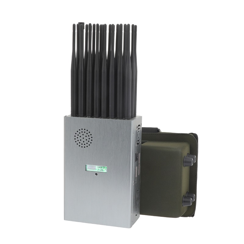 24 Antennas Signal Jammer for GSM LTE 4G 5g GPS WiFi Lojack Tracking GPS Signal Mobile Phone