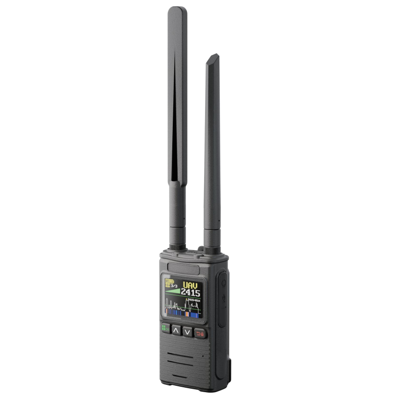 Handheld Ultra Wideband 100M-8000MHz Drone Detector 2KM Long Range Handheld FPV Capture UAV Drone Detector